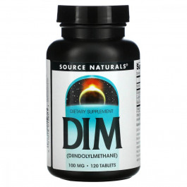 Source Naturals DIM (Diindolylmethane) 100 mg, 120 таблеток