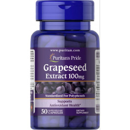 Puritan's Pride Grape Seed Extract 100 mg, 50 капсул