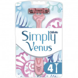 Venus Одноразовые станки для бритья (Бритвы) женские Simply  3 4 шт (8700216143608)