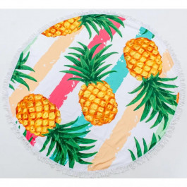 MirSon Пляжное полотенце  №5060 Summer Time Pineapple 150x150 см