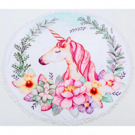 MirSon Пляжное полотенце  №5063 Summer Time Unicorn girl 150x150 см