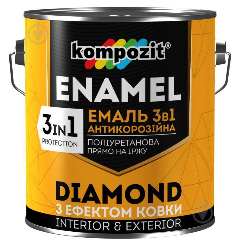 Kompozit 3 в 1 DIAMOND антикоррозионная графит 0,65 л - зображення 1