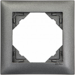 EFAPEL Рамка одинарная универсальная LOGUS 90, цвет металлик графит (90910 TIS)