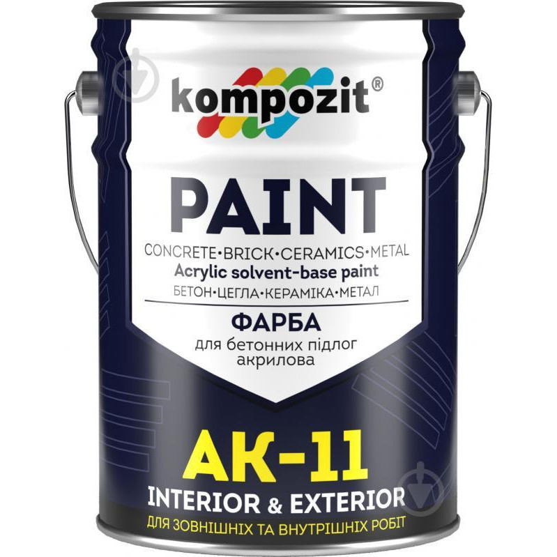 Art Kompozit Фарба для бетонних підлог АК-11 (Колір: Сірий, Фасування: 10 кг, Блиск: Матовий ) - зображення 1