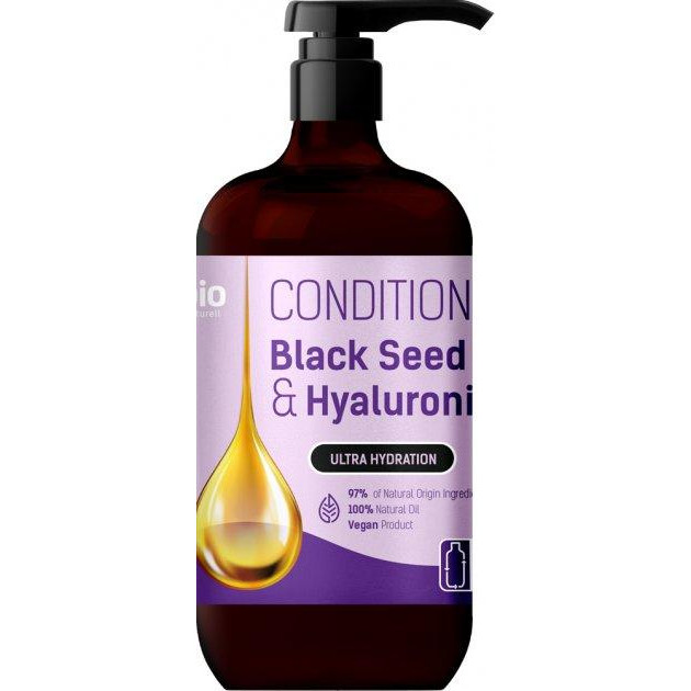 BIO Naturell Кондиціонер для волосся  Black Seed Oil & Hyaluronic Acid Ультразволоження 946 мл (8588006041453) - зображення 1