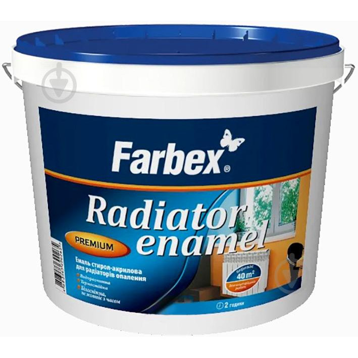 Farbex Для радіаторів опалення білий 3 л - зображення 1
