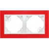EFAPEL Рамка двойная, универсальная LOGUS, красный, металлик ледяной (90920 TVG) - зображення 1