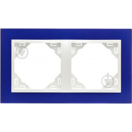 EFAPEL Рамка двойная, универсальная LOGUS, синий, металлик ледяной (90920 TZG)