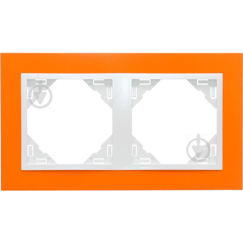 EFAPEL Рамка двойная, универсальная LOGUS, оранжевый, металлик ледяной (90920 TJG) - зображення 1