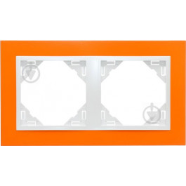EFAPEL Рамка двойная, универсальная LOGUS, оранжевый, металлик ледяной (90920 TJG)