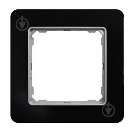 Schneider Electric Рамка 1-на  Sedna Elements SDD361801 Чорне скло