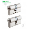 Mul-T-Lock MTL800 MT5+ 45x45 ключ-ключ 90 мм никель сатин - зображення 1
