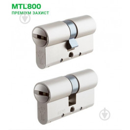 Mul-T-Lock MTL800 MT5+ 45x45 ключ-ключ 90 мм никель сатин