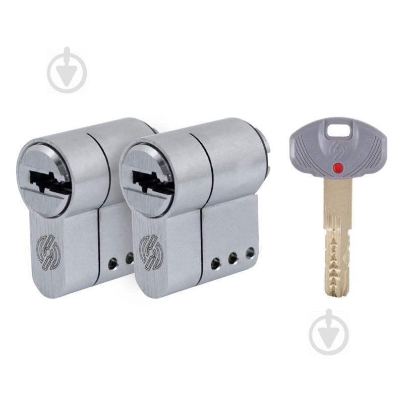 Securemme K50 30x30 ключ-ключ 60 мм матовый хром - зображення 1