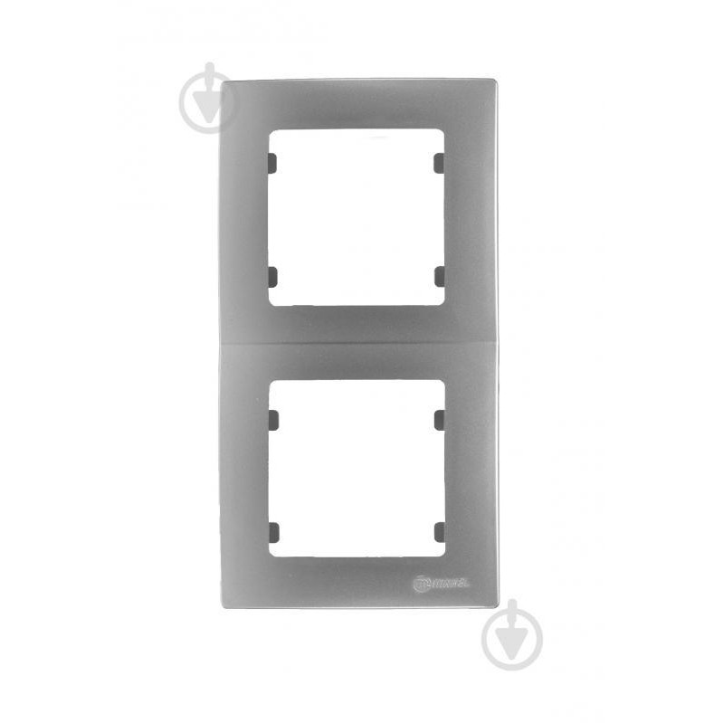 MAKEL Рамка 2-постовая вертикальная серебрянный (32065707) - зображення 1
