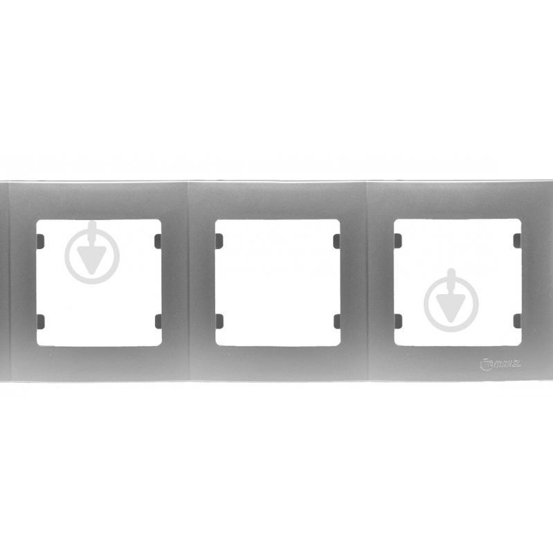 MAKEL Рамка 3-постовая серебрянный (32065703) - зображення 1