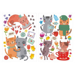   Design stickers Декоративная наклейка Коты 59,4х42 см