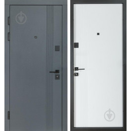 Revolut Doors В-434 (квадро) мод.172 антрацит / білий 2050x850 мм праві