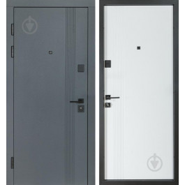 Revolut Doors В-434 (квадро) мод.172 антрацит / білий 2050x850 мм ліві