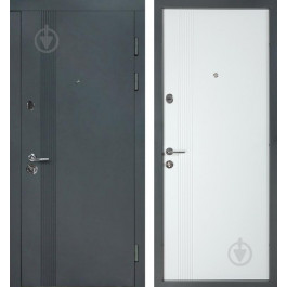 Revolut Doors В-413 модель172 графіт матовий / біла шагрень 2040x840 мм ліві