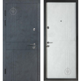 Revolut Doors В-617 мод. 250 бетон антрацит / бетон сніжний 2050x850 мм праві