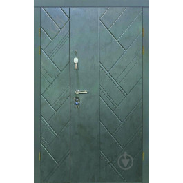 Мавис Дверь входная Мавіс термо Т-3 бетон антрацит 2030x1200мм левая
