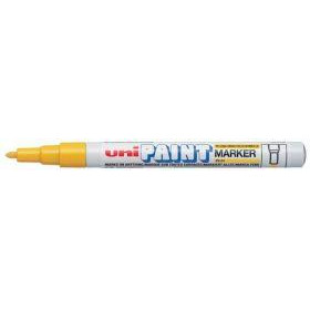 Unimax Маркер перманентний uni PAINT 0.8-1.2 мм, жовтий (PX-21.Yellow) - зображення 1