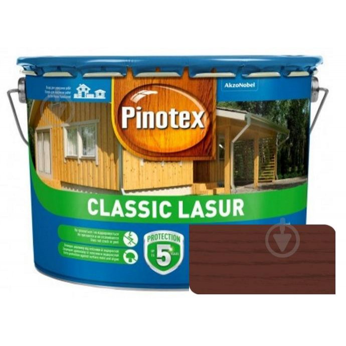 Pinotex Classic красное дерево 10 л - зображення 1