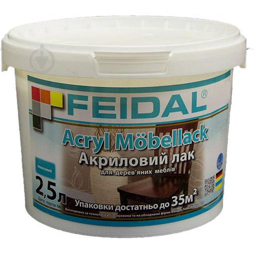 Feidal Acryl Mobellack глянец 2.5 л - зображення 1