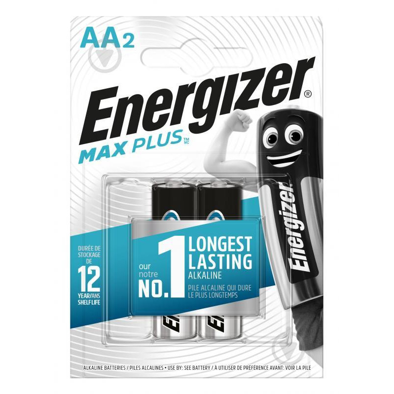 Energizer AA bat Alkaline 2шт Max Plus (E301323002) - зображення 1