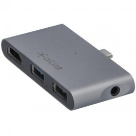aiLink Aluminium USB-C Hub 5-in-1 Space Grey (AI-S8Pro_sg)