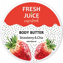 Fresh Juice Крем-масло для тела  Superfood Strawberry & Chia 225 мл (4823015942310)