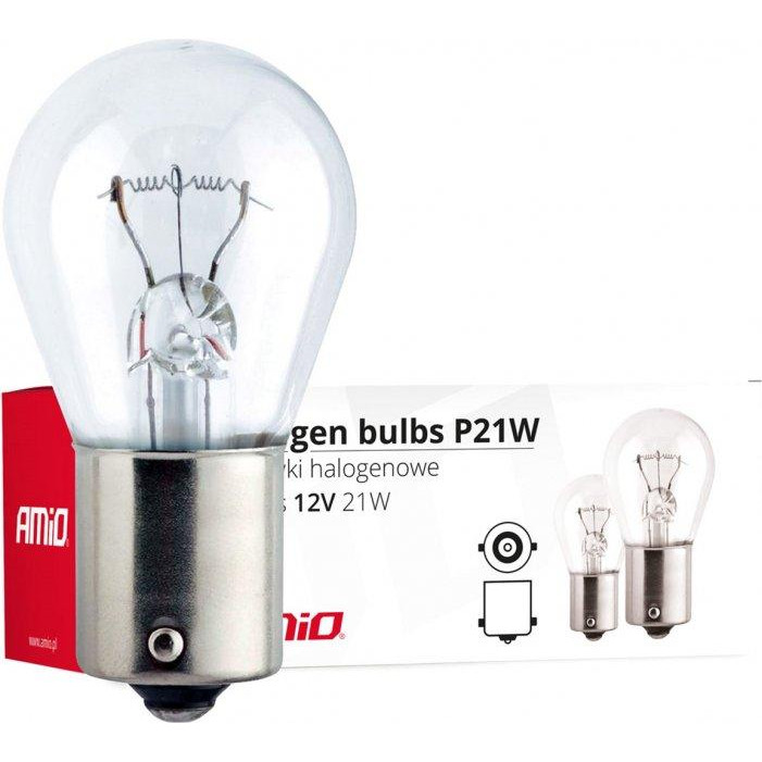 AMIO P21W BA15s 12V 21W 01491 - зображення 1