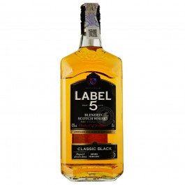 Label 5 Віскі  Classic Black Blended Scotch Whisky 40% 0.7 л (3147690051206)
