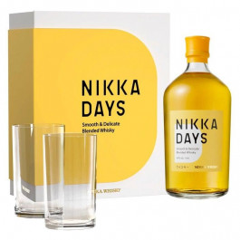 Nikka Віскі  Days Blended Japanese Whisky у подарунковій упаковці 40% 0,7 л + два келихи (3700597353509)