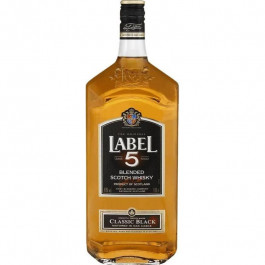 Label 5 Віскі  Classic Black Blended Scotch Whisky 40% 1 л (3147690051107)