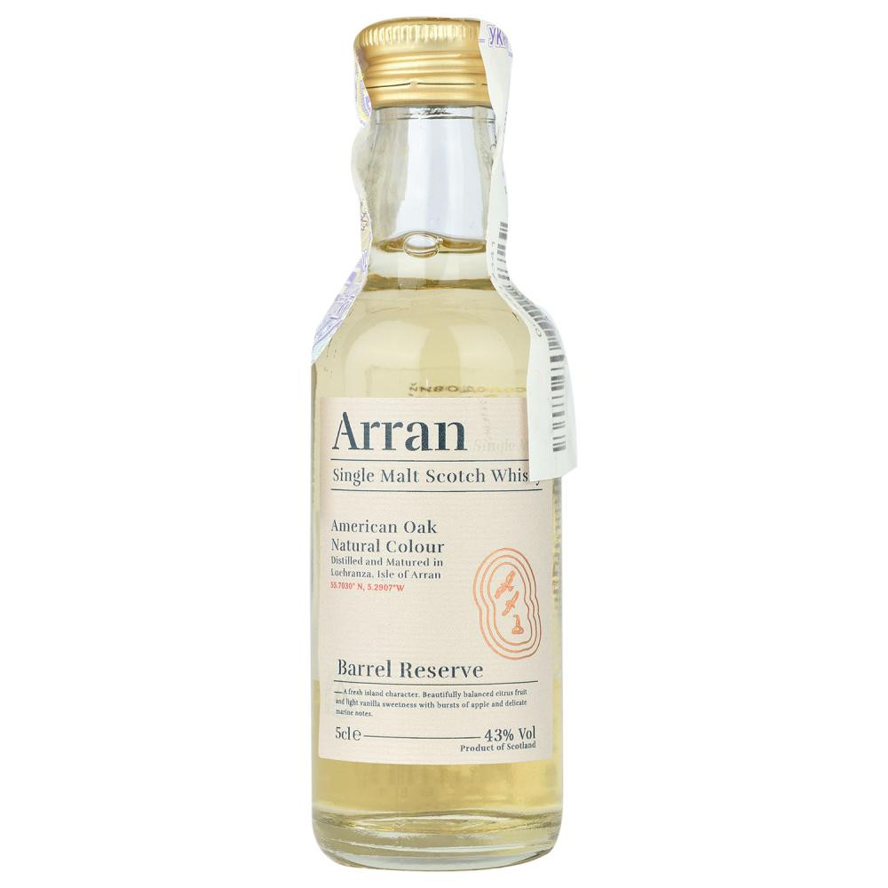 Arran Віскі  Barrel Reserve Single Malt Scotch Whisky, 43%, 0,05 л (5060044483851) - зображення 1