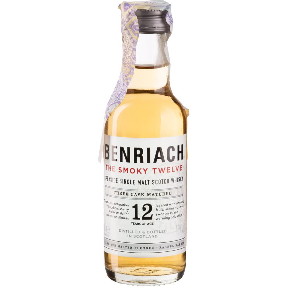 BenRiach Віскі  The Smoky 12yo 0,05 л (5060716140204) - зображення 1