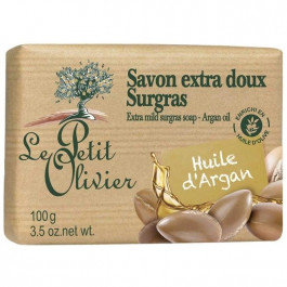 Le Petit Olivier Экстра нежное мыло  100% vegetal oils soap Аргановое масло 100 г (3549620005332)