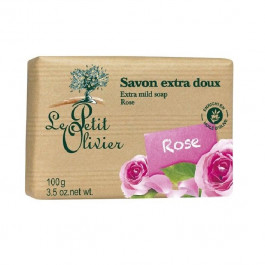Le Petit Olivier Экстра нежное мыло  100% vegetal oils soap Роза 100 г (3549620005318)
