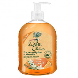 Le Petit Olivier Жидкое мыло  Pure liquid soap of Marseille Апельсиновый цвет 300 мл (3549620006070)