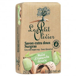   Le Petit Olivier Экстра нежное мыло  100% vegetal oils soap Масло сладкого миндаля 250 г (3549620005608)