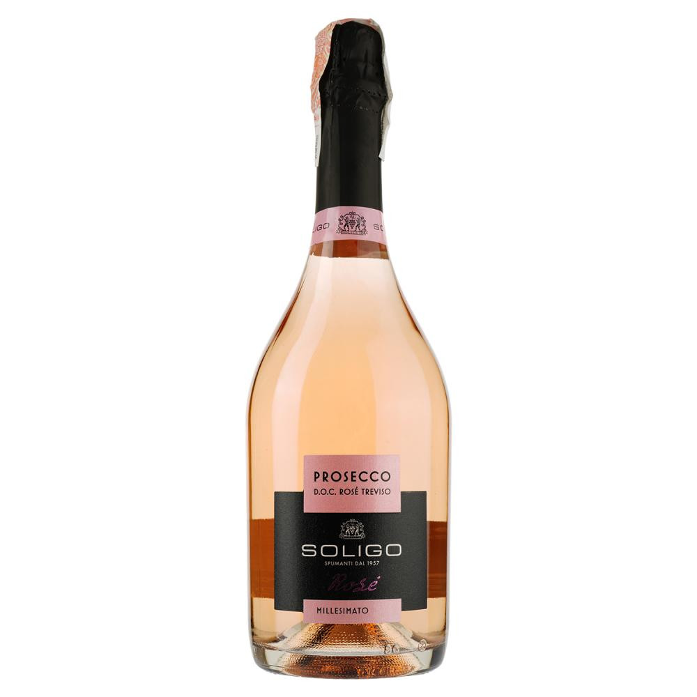 Soligo Ігристе Prosecco Treviso Millessimato Rose 0,75 л (8008170001270) - зображення 1