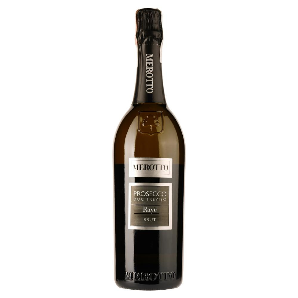 Merotto Вино ігристе  Raye Prosecco Brut, біле, брют, 11%, 0,75 л (40411) (8050538230099) - зображення 1