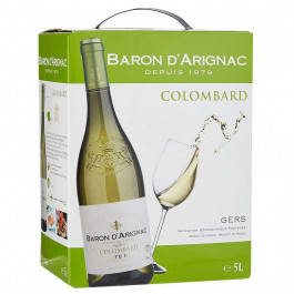 Baron d'Arignac Вино  Colombard белое сухое 5 л 11% (3263286318055)