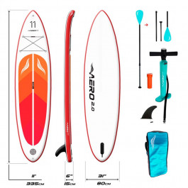 AERO Надувна SUP дошка  Board 2.0 (335х15х80см) 11 Red Orange