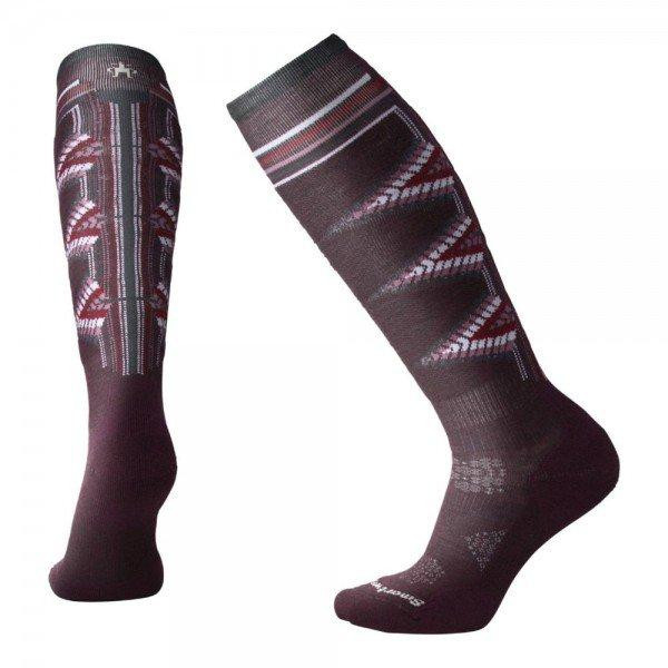 Smartwool Носки женские  PhD Ski Light Pattern Bordeaux, р.M (SW 01331.590-M) - зображення 1