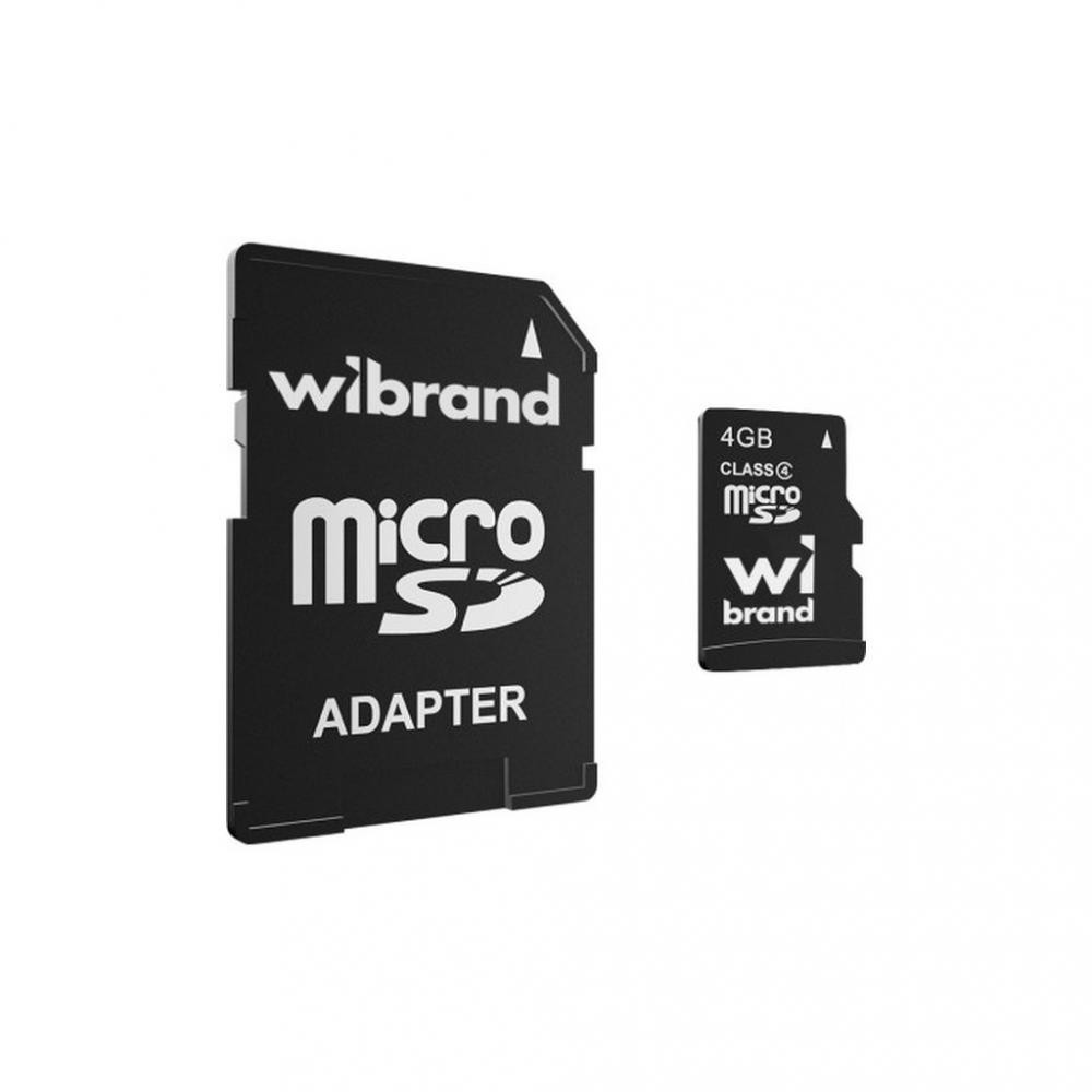 Wibrand 4 GB microSD Class 4 (WICDC4/4GB-A) - зображення 1