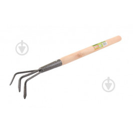 MasterTool Рыхлитель садовый с удлиненной деревянной ручкой 450x85 мм (14-6195)