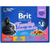 Brit Premium Ассорти Семейная тарелка 4 вкуса 1,2 кг (8595602506255) - зображення 1